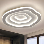 Sculpted Ripple Disc Flush Mount