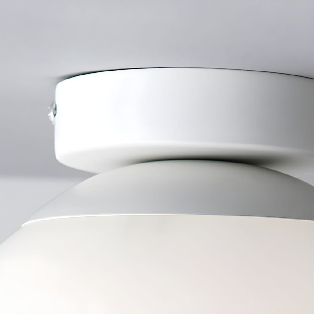 Opal Glass Globe Flush Mount