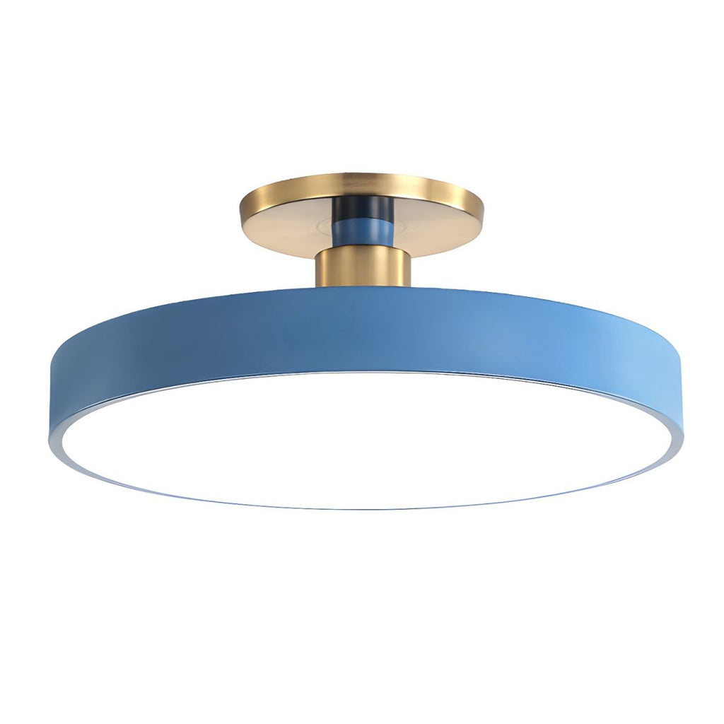 Modern Macaron Semi Flush Mount