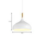Nordic Metal Teardrop Flush Light