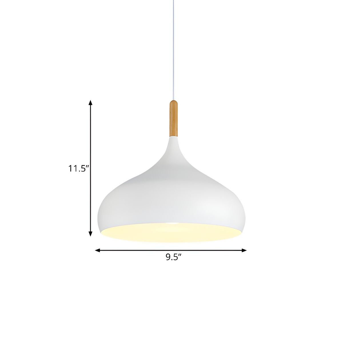 Nordic Metal Teardrop Flush Light