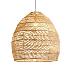 Tropical Woven Bamboo Pendant Light