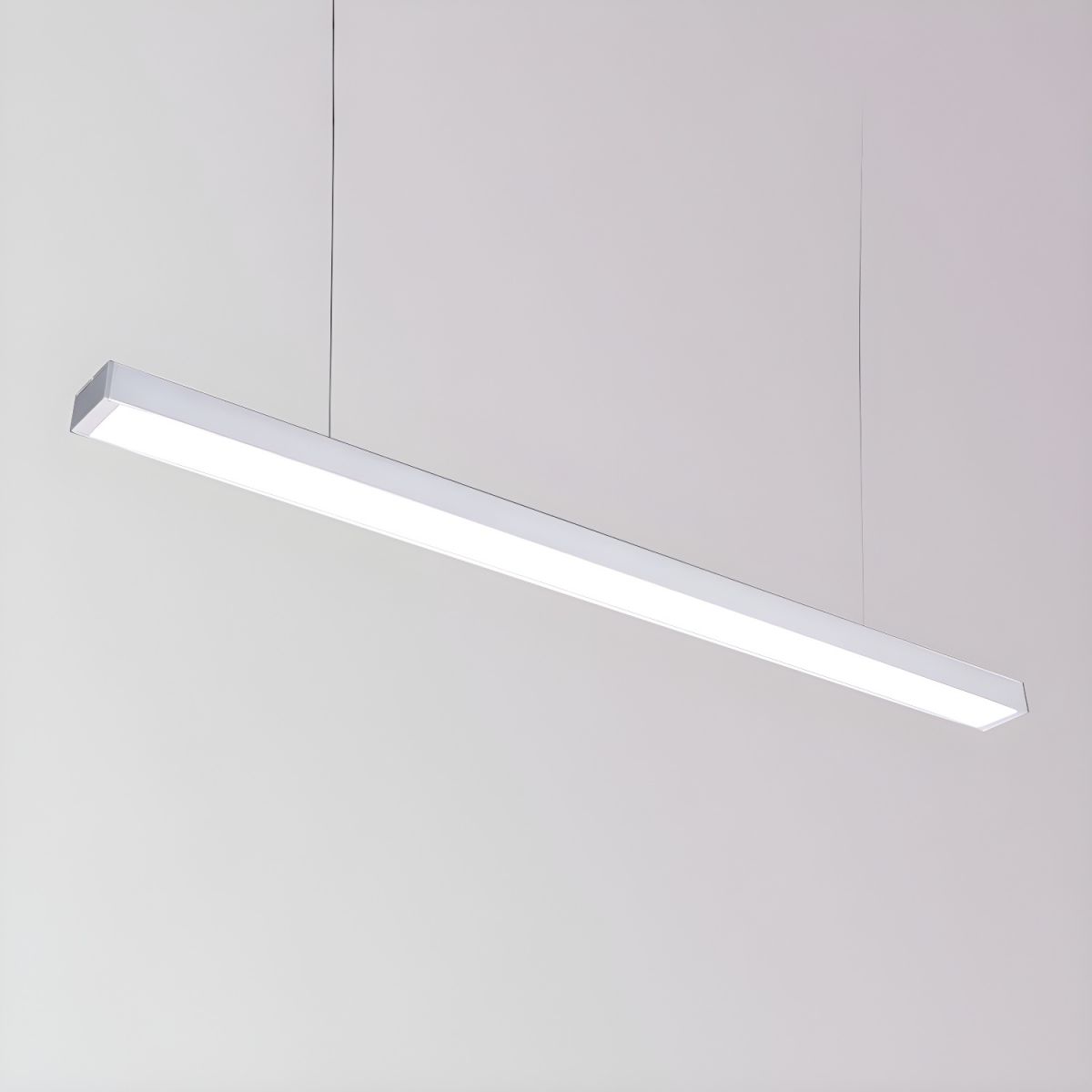 Sleek Architectural Metal Bar Pendant Light