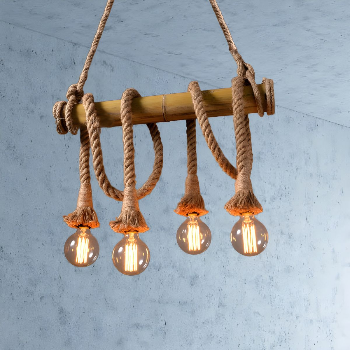 Artisan Rope Suspension Ceiling Light