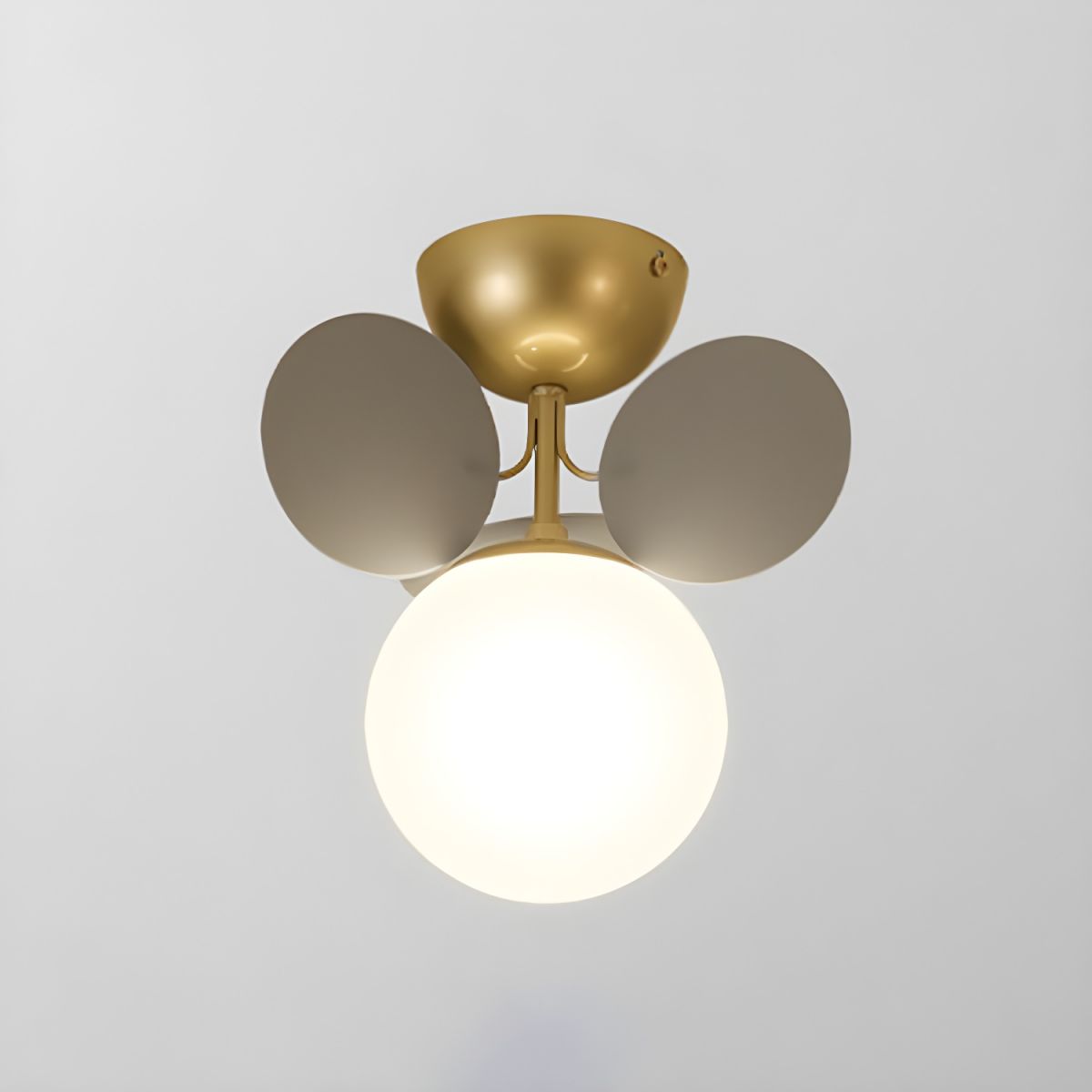 Modern Sputnik Semi Flush Mount Ceiling Light