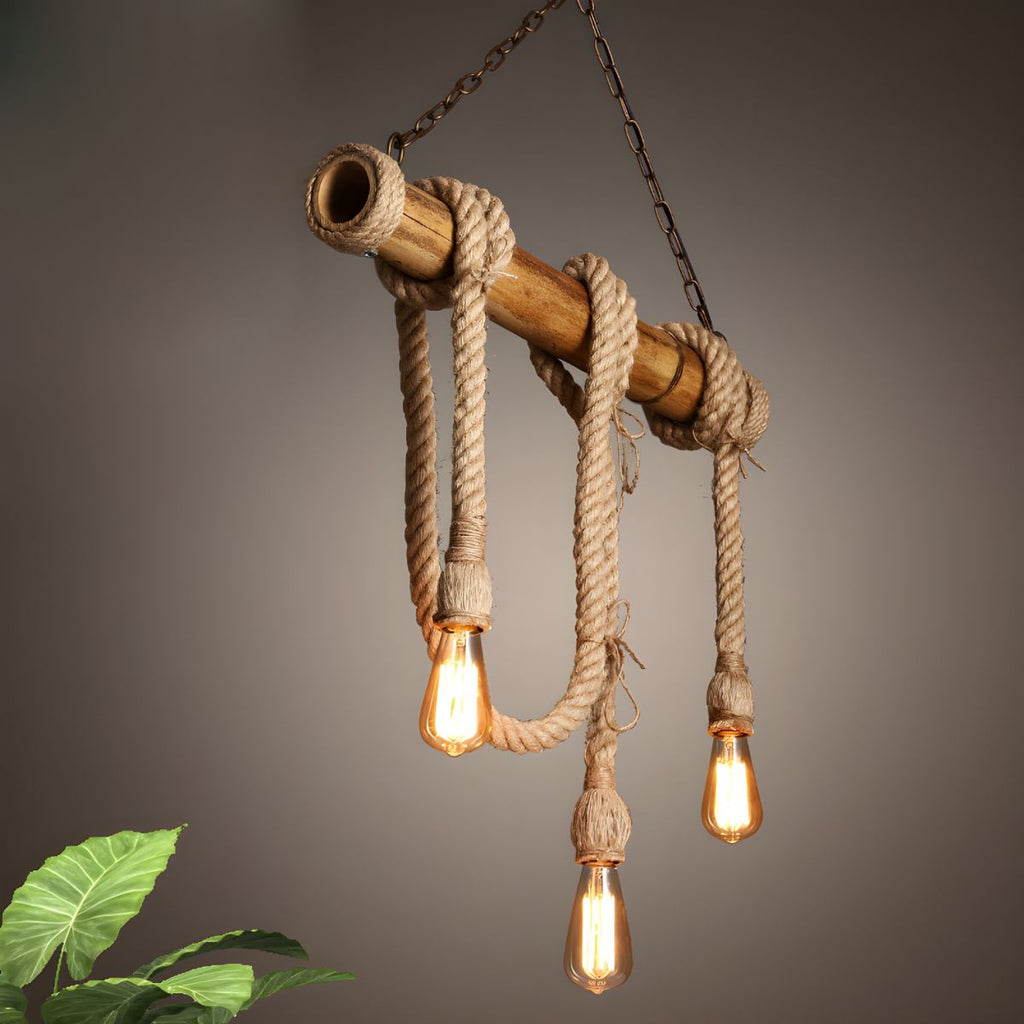 Artisan Rope Suspension Ceiling Light