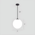 Sphere Globe Pendant Light Fixture