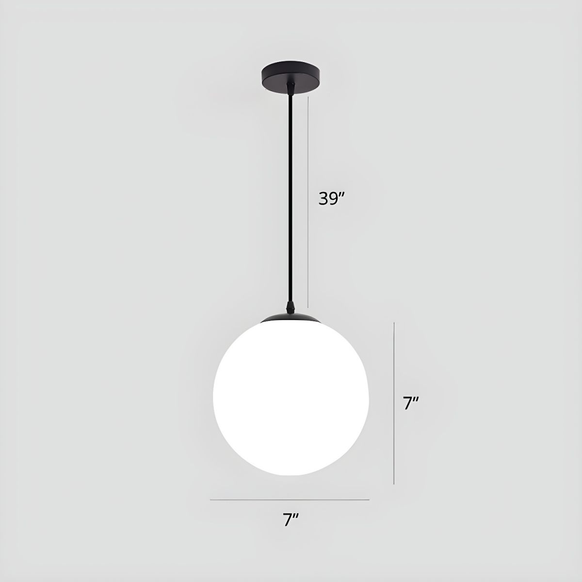 Sphere Globe Pendant Light Fixture