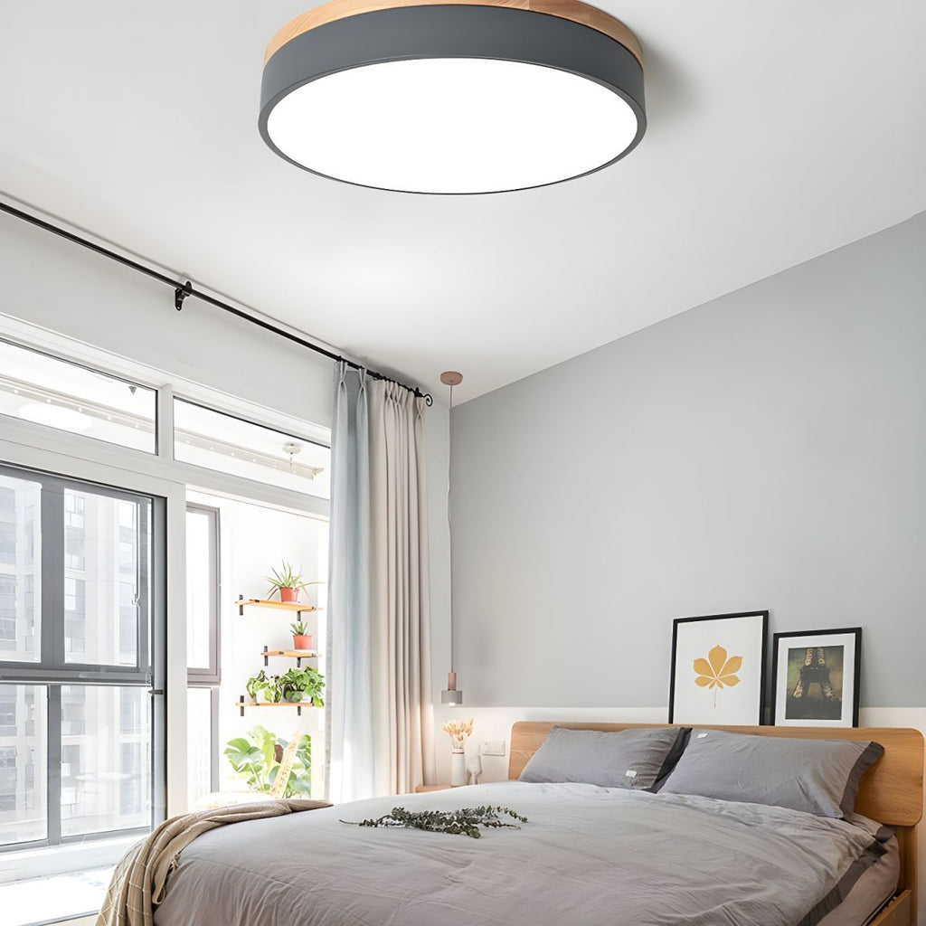 Modern Macaron Drum Ceiling Light