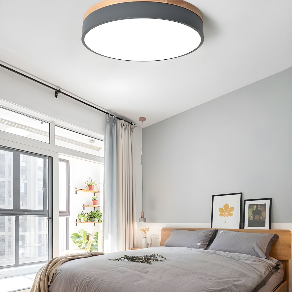 Modern Macaron Drum Ceiling Light