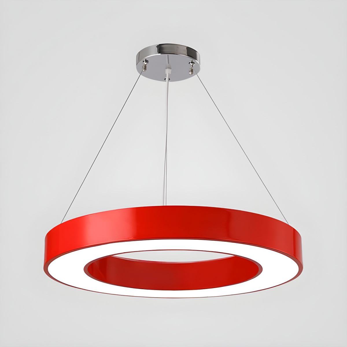 Minimalist Metallic Circular Ring Pendant