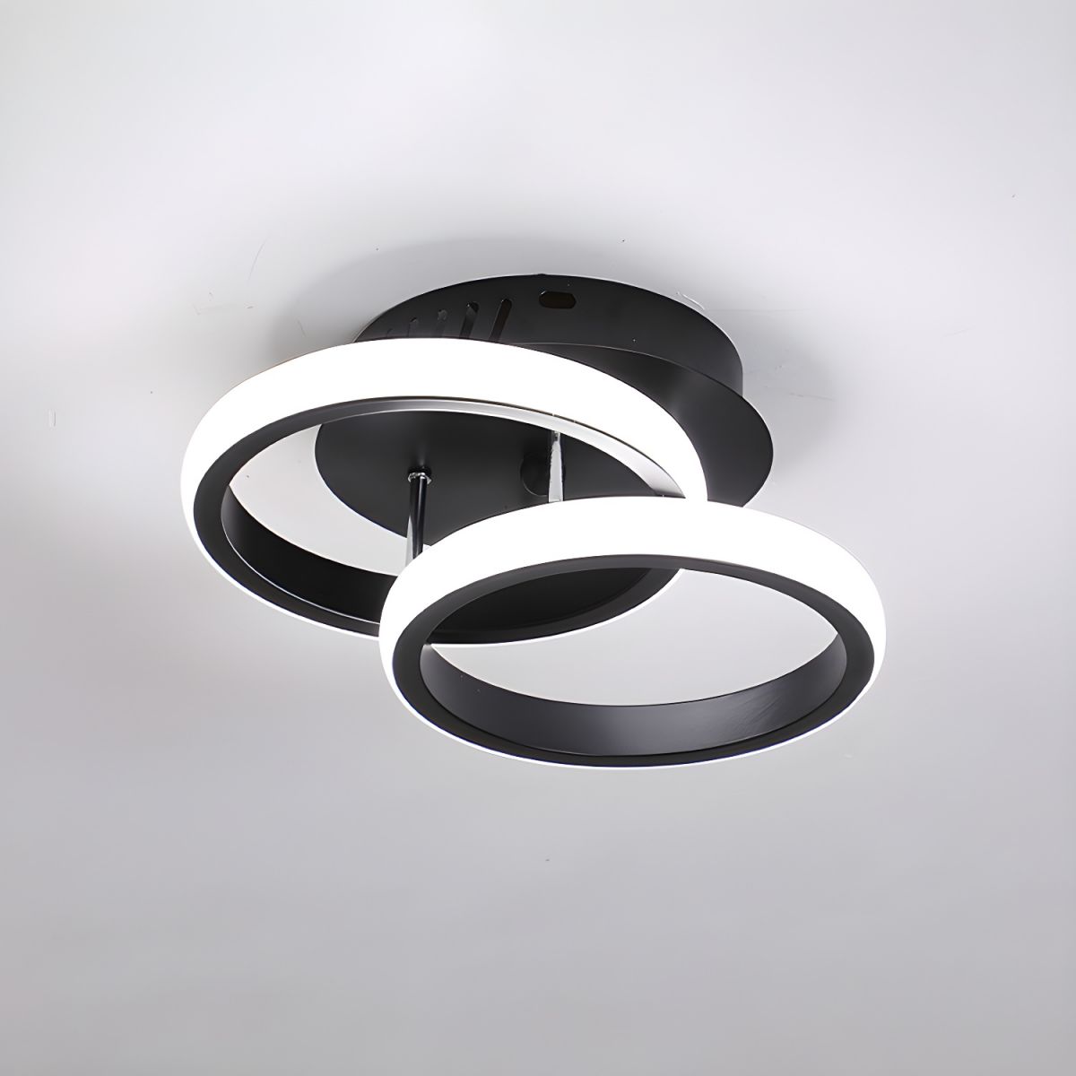 Modern Metal Semi Flush Mount Ceiling Lamp