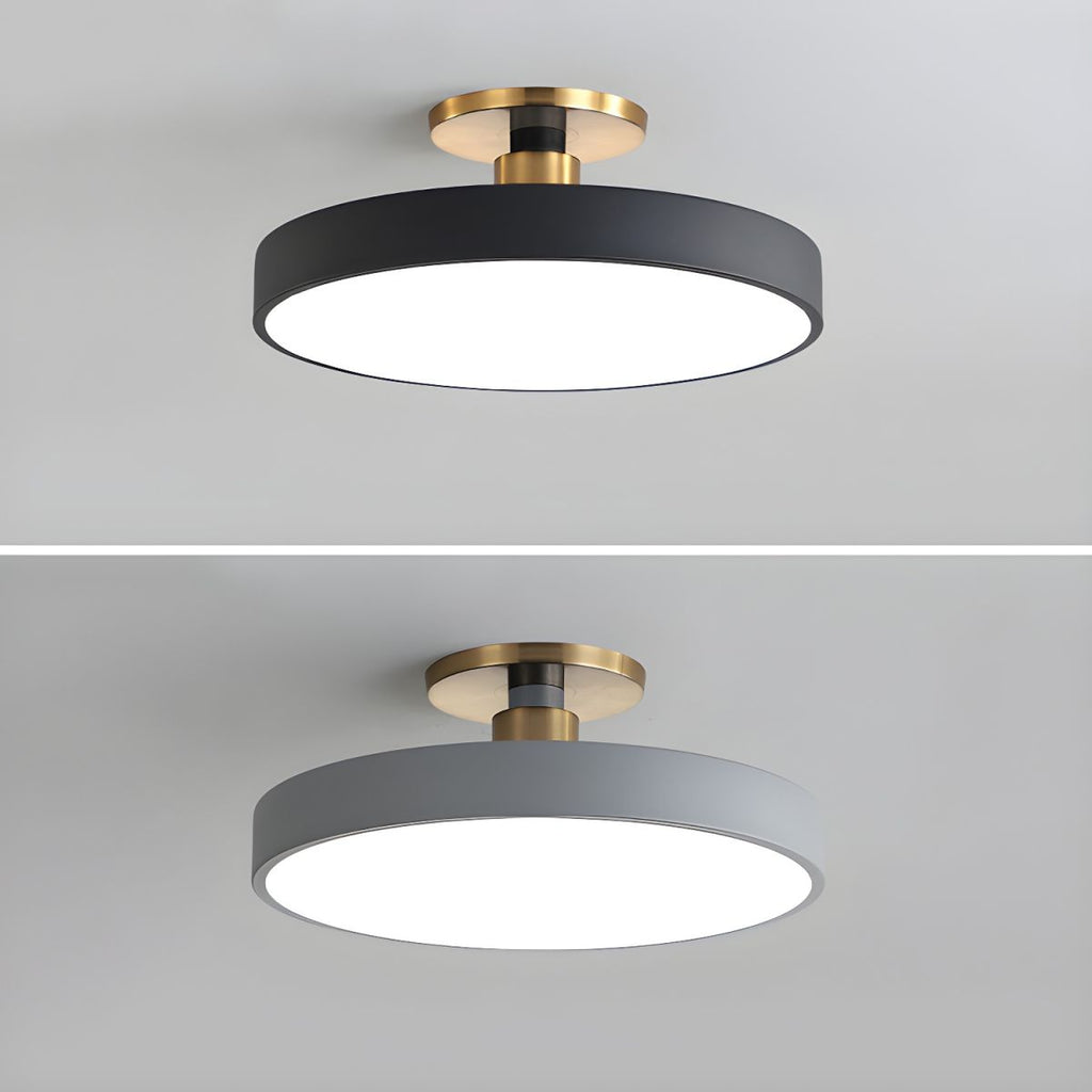Modern Macaron Semi Flush Mount