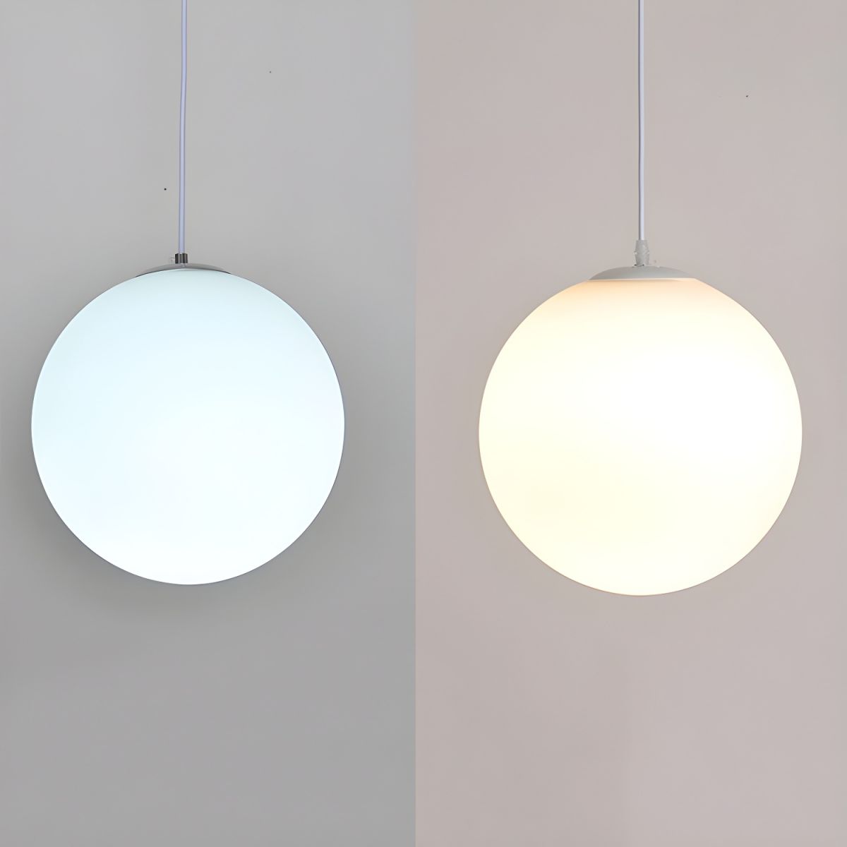 Frosted Globe Pendant Light