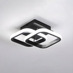 Modern Metal Semi Flush Mount Ceiling Lamp