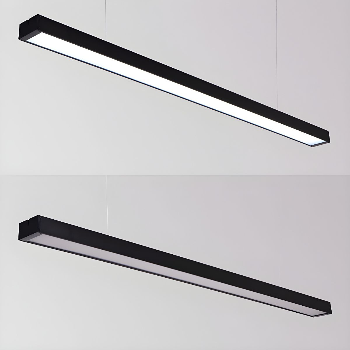 Sleek Architectural Metal Bar Pendant Light