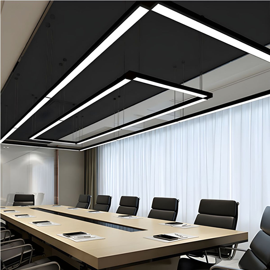 Sleek Architectural Metal Bar Pendant Light