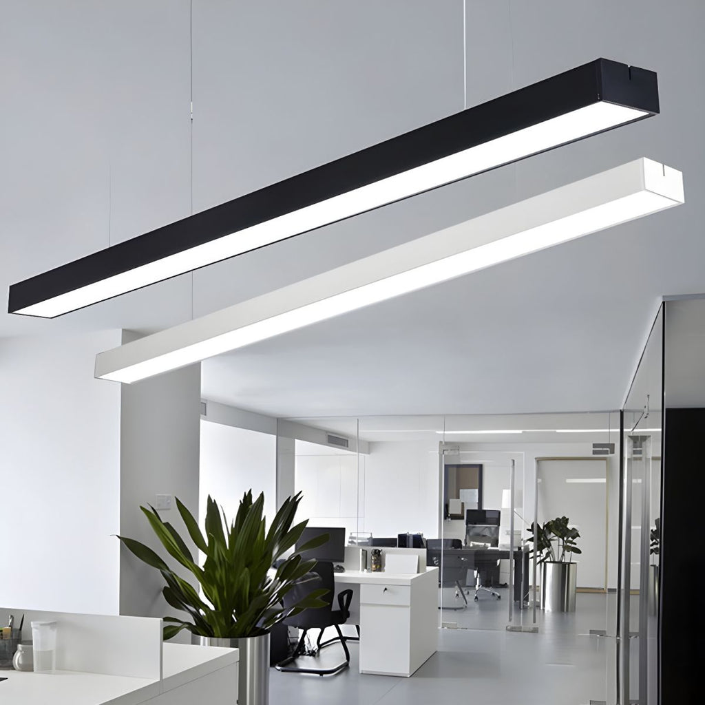 Sleek Architectural Metal Bar Pendant Light