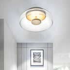 Minimalist Glass Dome Ceiling Light Sculpture
