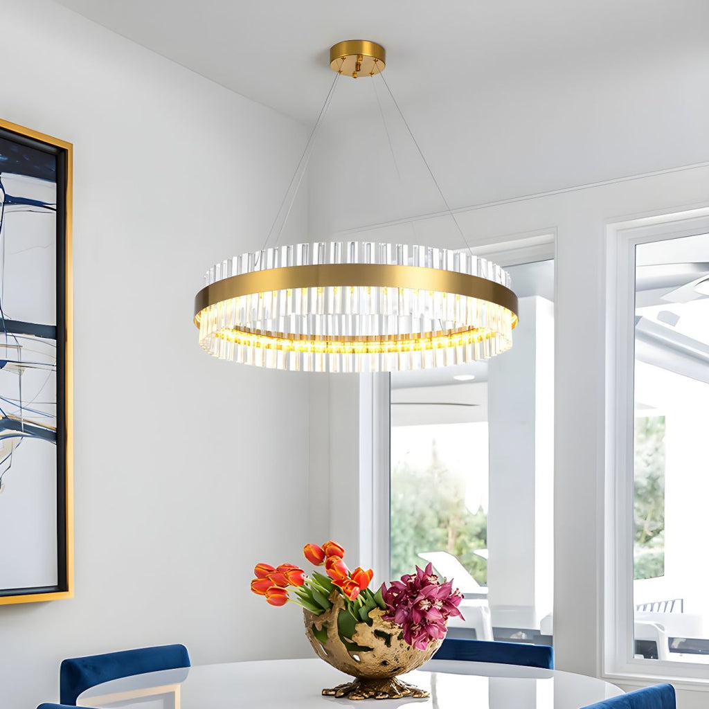 Circular Crystal Ring Chandelier