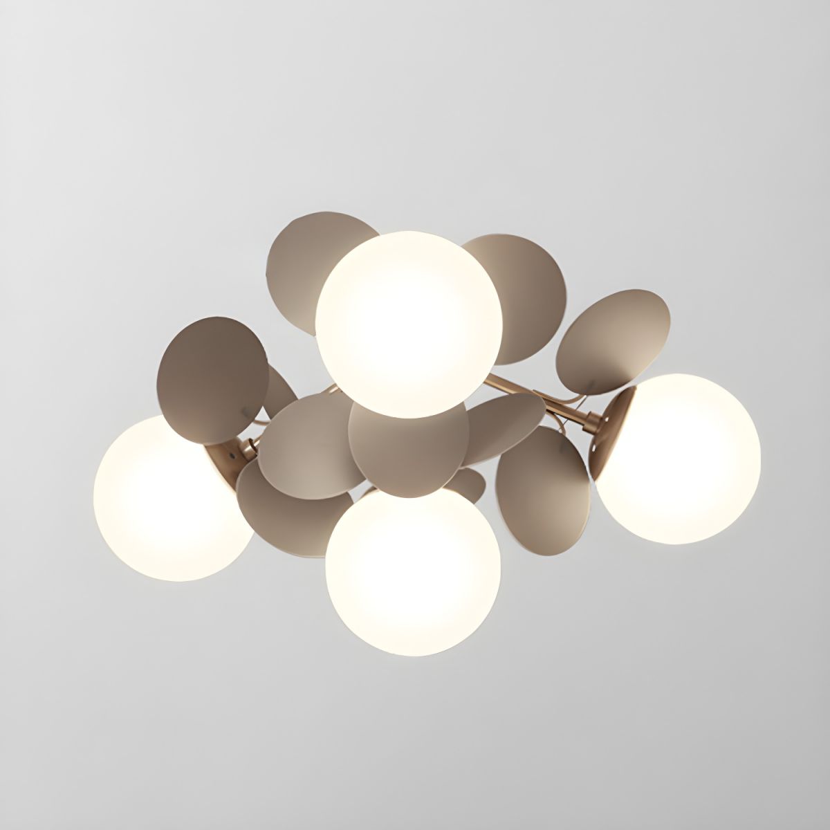 Modern Sputnik Semi Flush Mount Ceiling Light