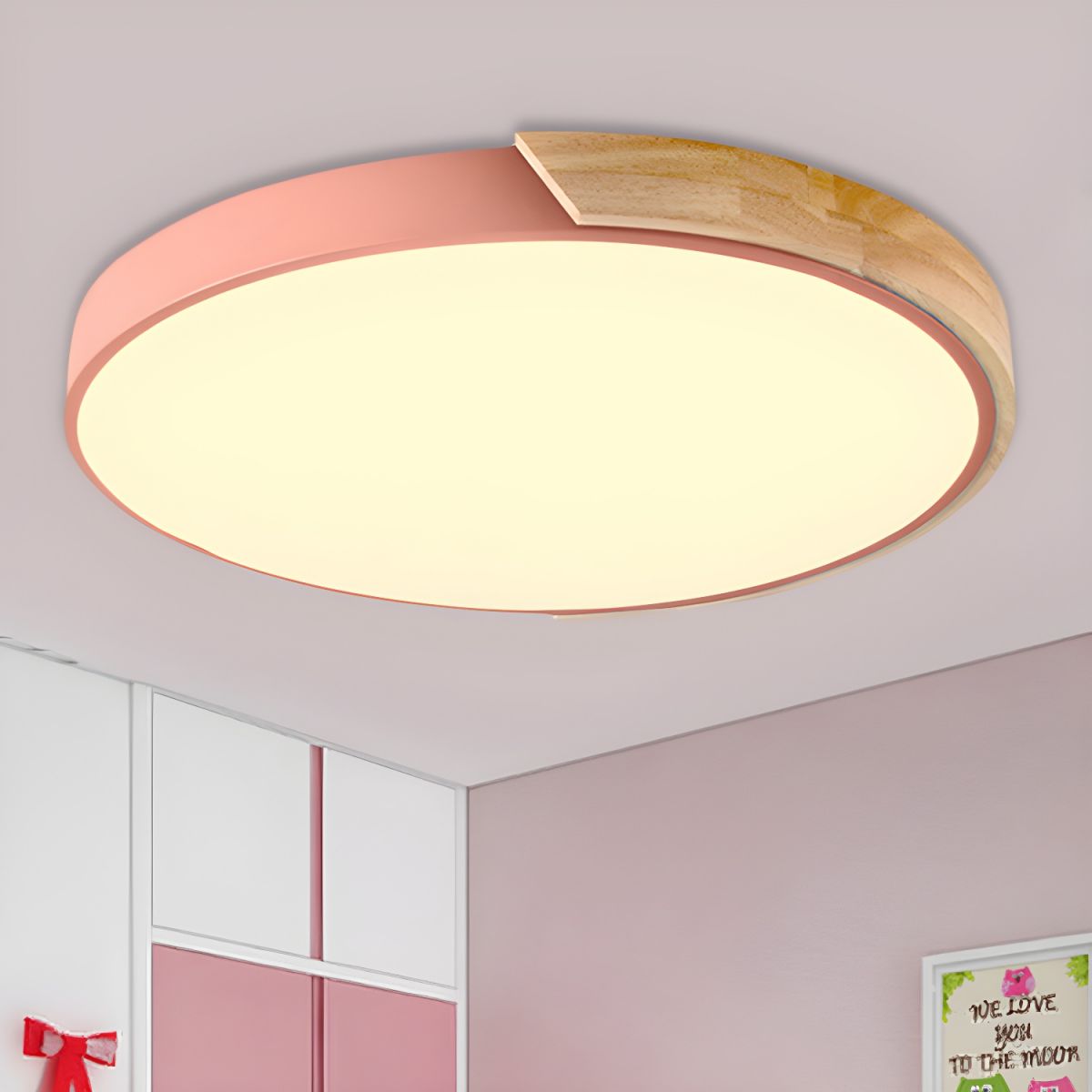 Minimalist Macaron Halo Ceiling Light