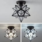 Colonial Star Semi-Flush Mount