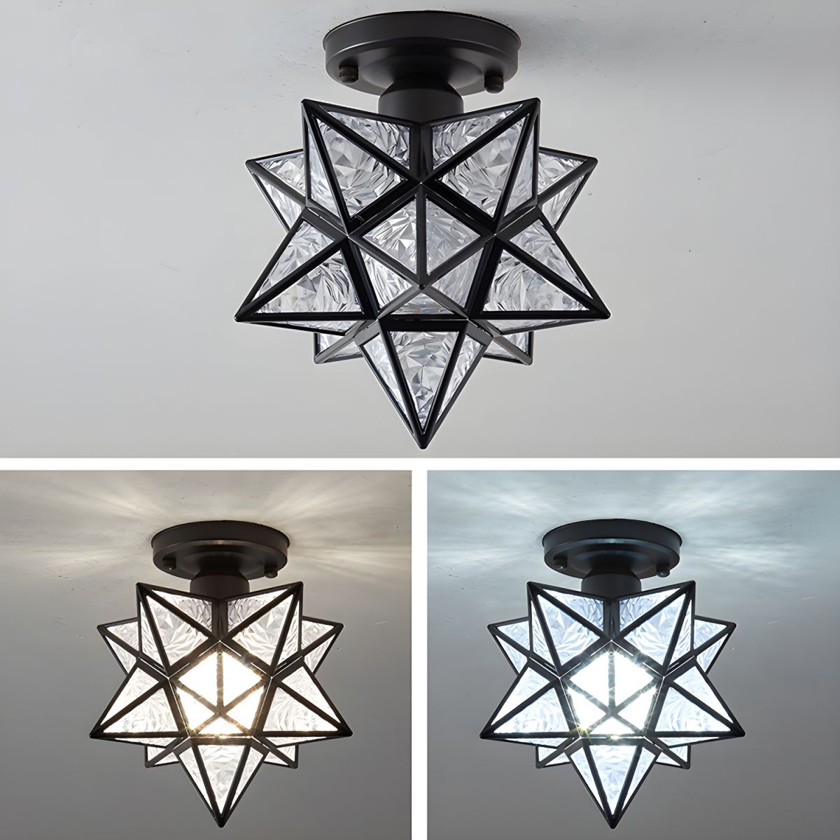 Colonial Star Semi-Flush Mount