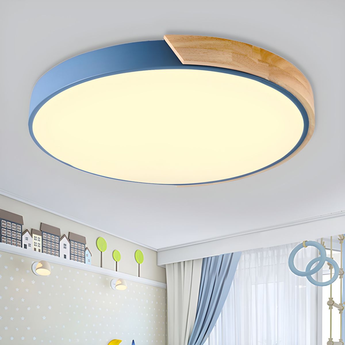 Minimalist Macaron Halo Ceiling Light
