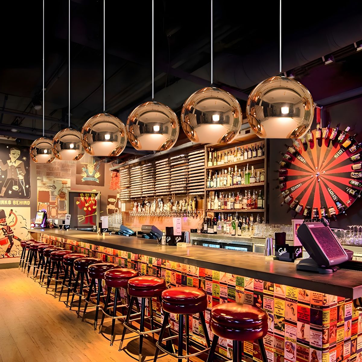 Mirror Ball Ceiling Pendant Light