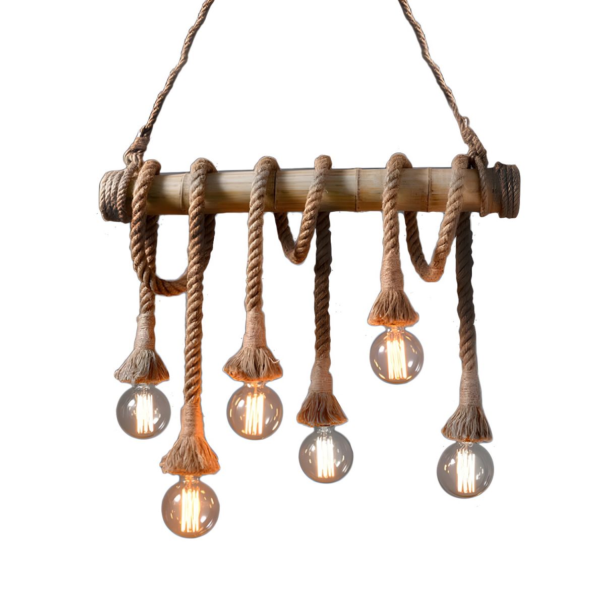 Artisan Rope Suspension Ceiling Light