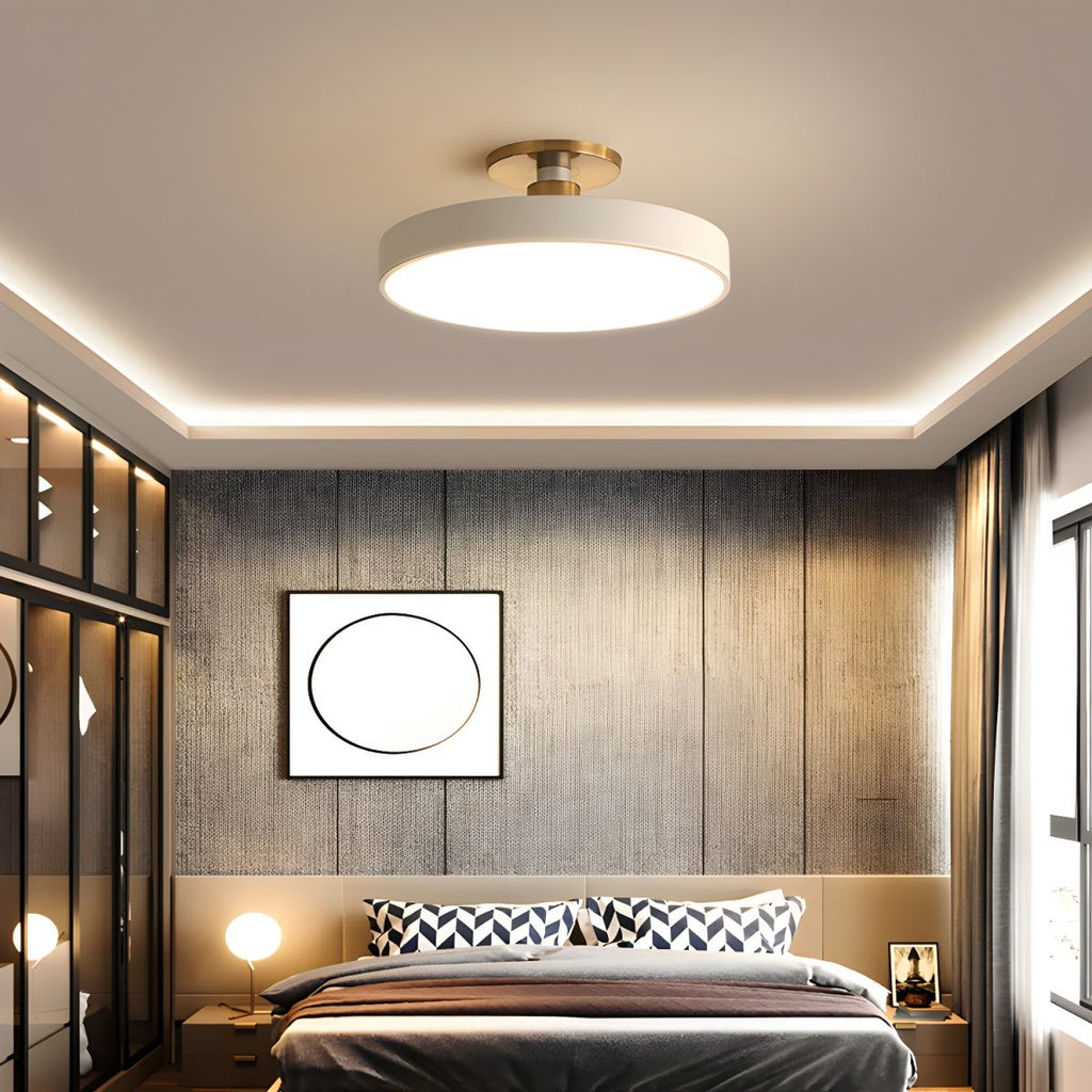 Modern Macaron Semi Flush Mount