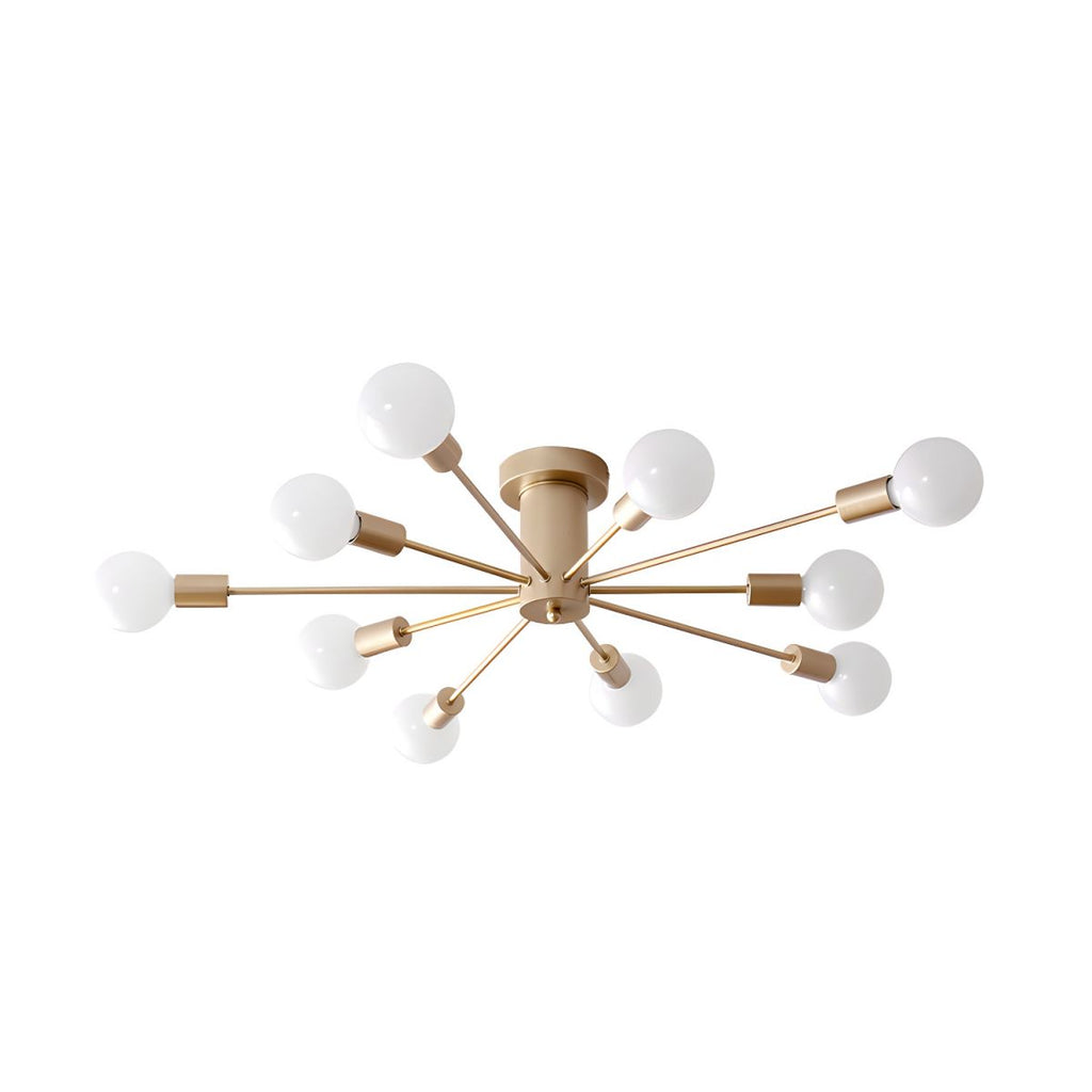 Minimalist Sputnik Halo Semi-Flush Ceiling Light