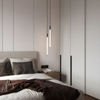 Sleek Black White Acrylic Tube Pendant