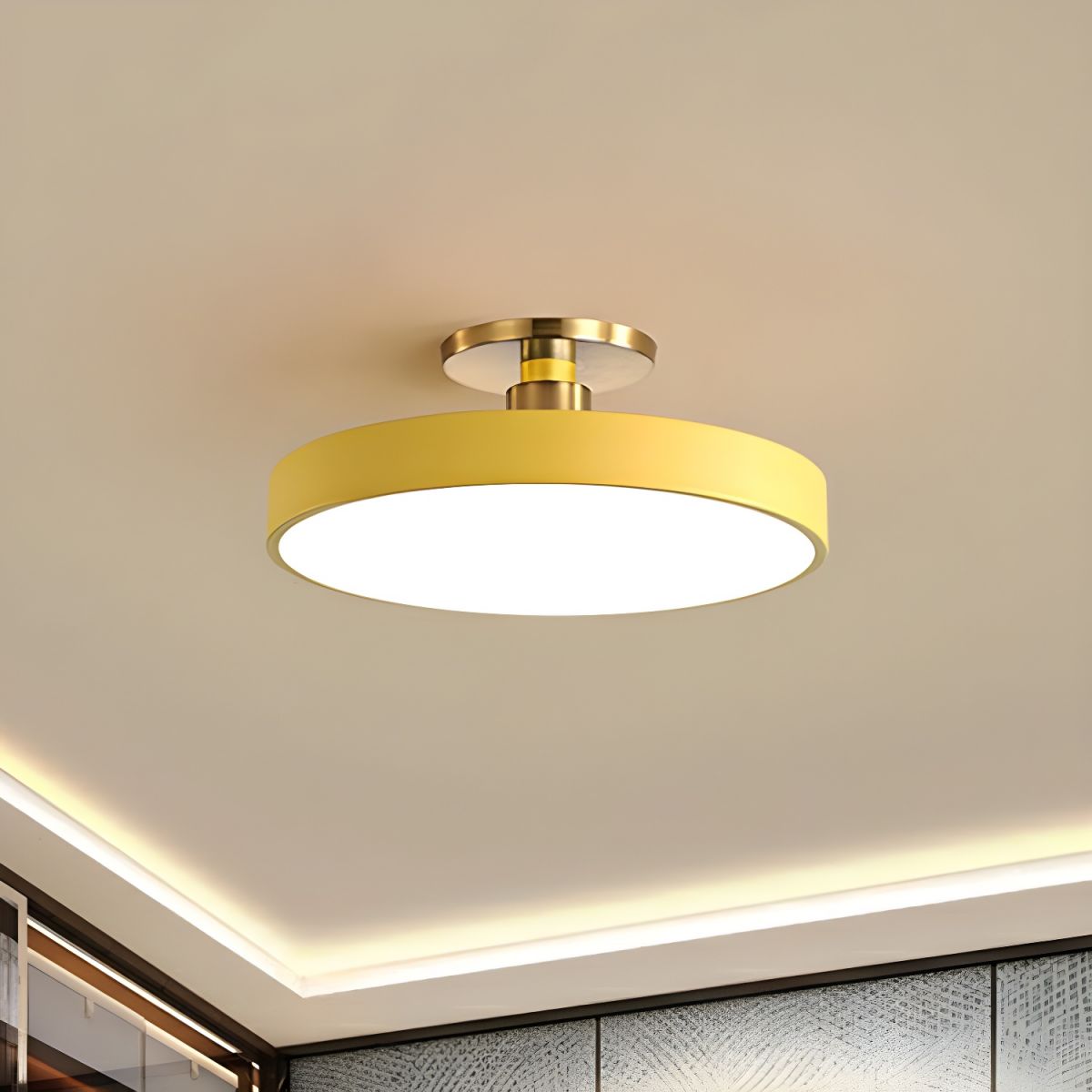 Nordic Luxe Acrylic Disc Ceiling Light