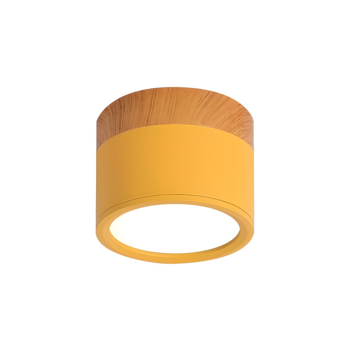 Sculpted Macaron Cylinder Ceiling Light