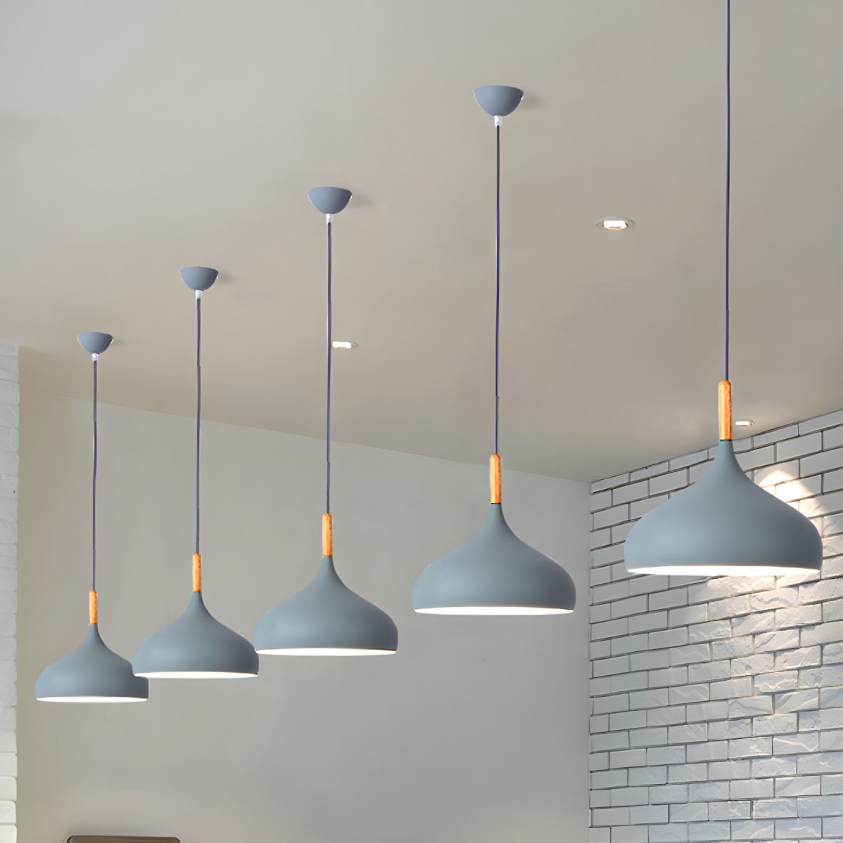Nordic Metal Teardrop Flush Light