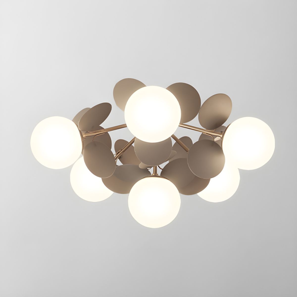 Modern Sputnik Semi Flush Mount Ceiling Light