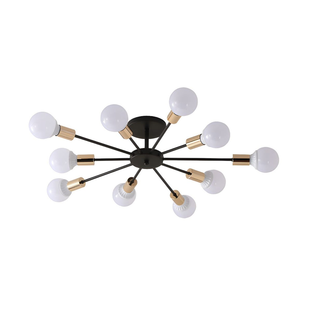 Artisan Black Gold Sputnik Ceiling Light
