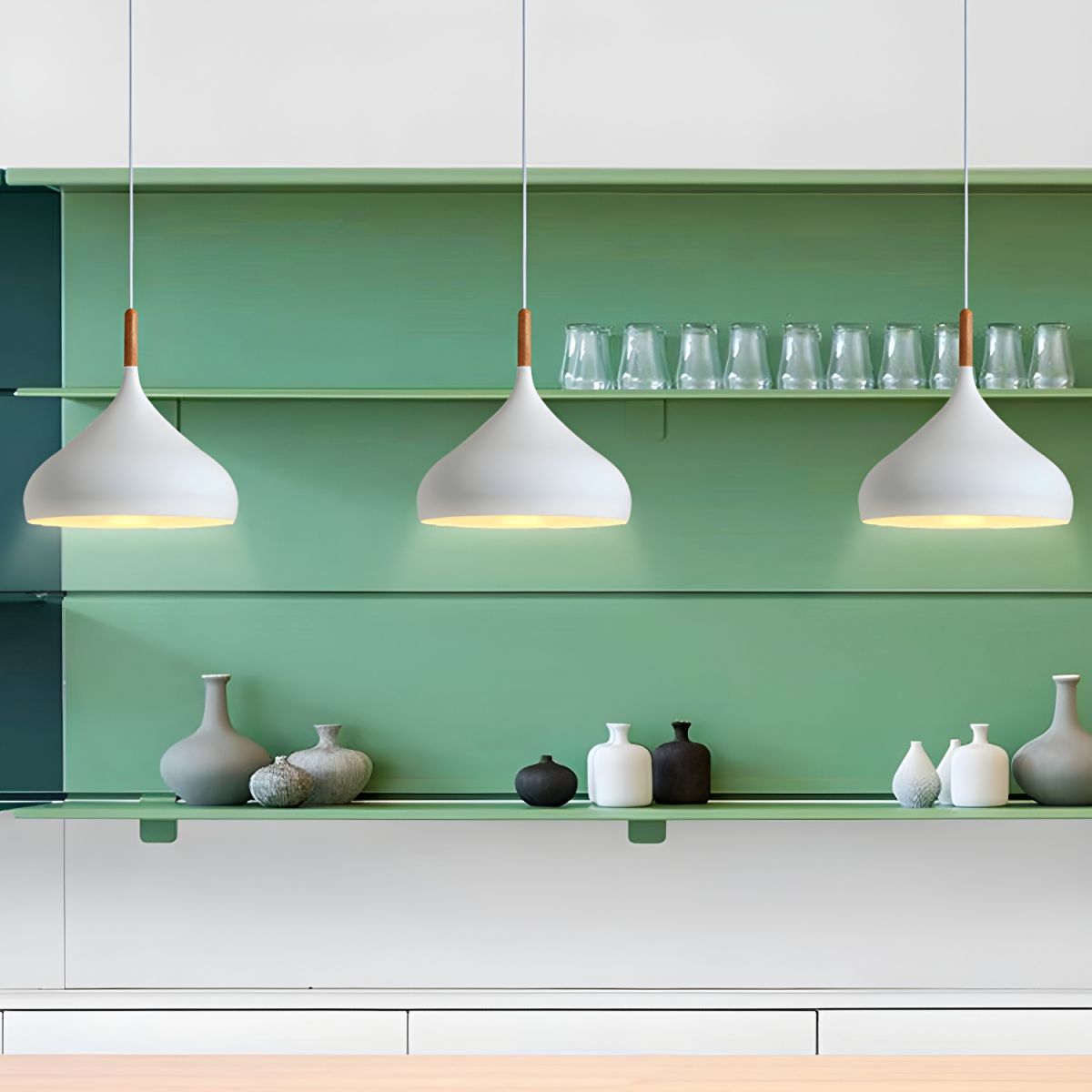 Nordic Metal Teardrop Flush Light