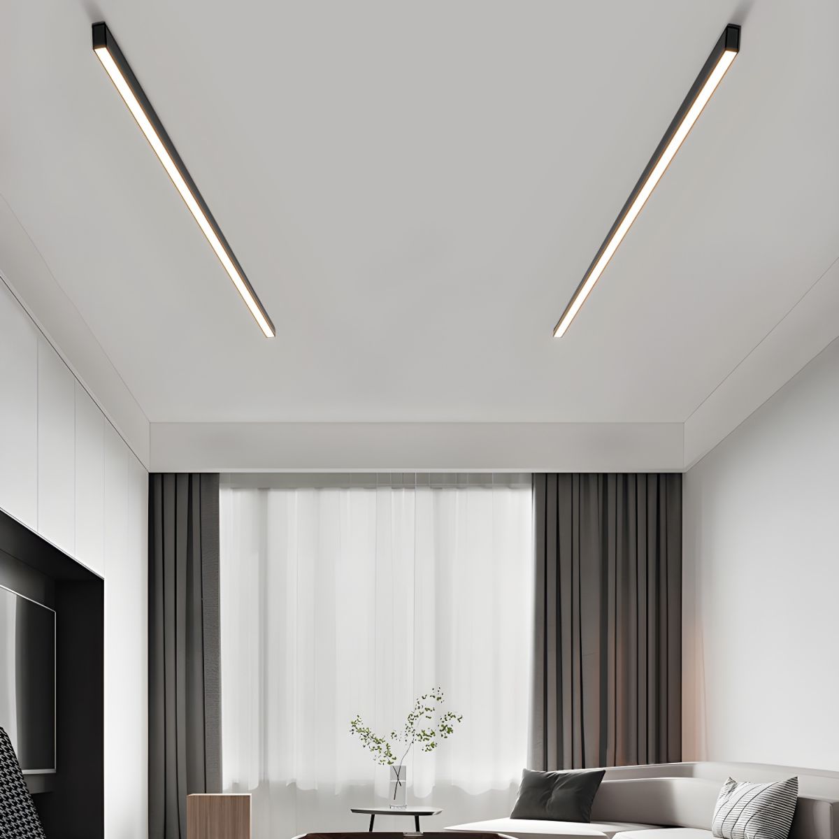 Minimalist Architectural Strip Ceiling Light
