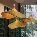 Asia Style Beige Bamboo Pendant Light