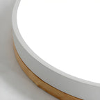 Nordic Wooden Round Flush Mount Ceiling Light