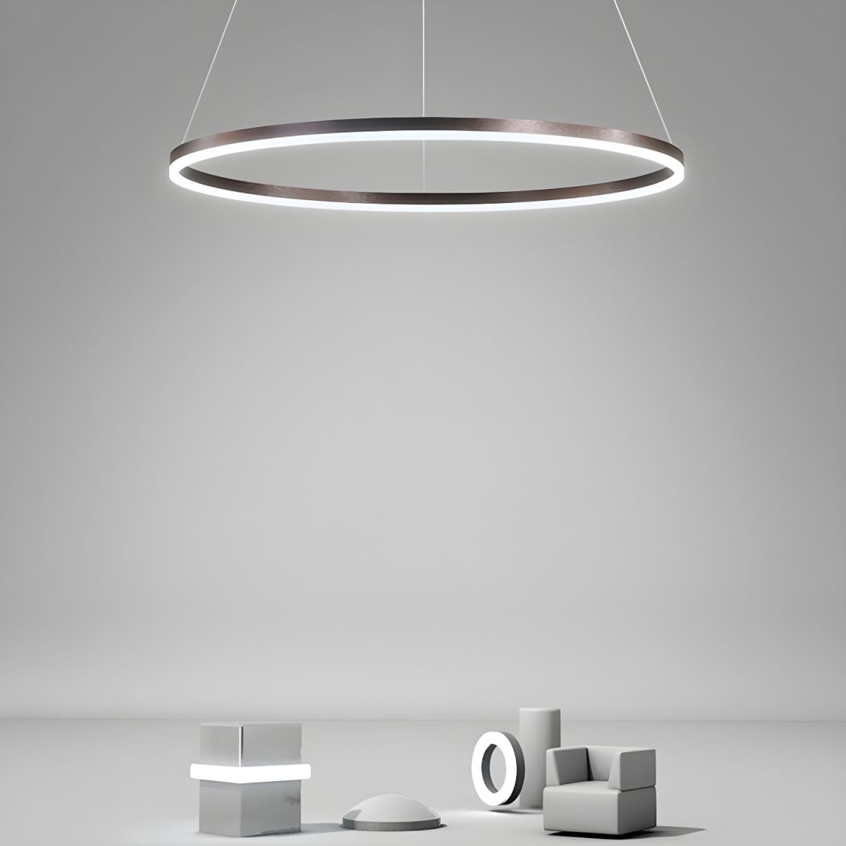 Sculptural Ring Pendant Ceiling Light