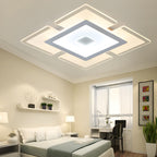 Modern Rectilinear Acrylic Flush Mount