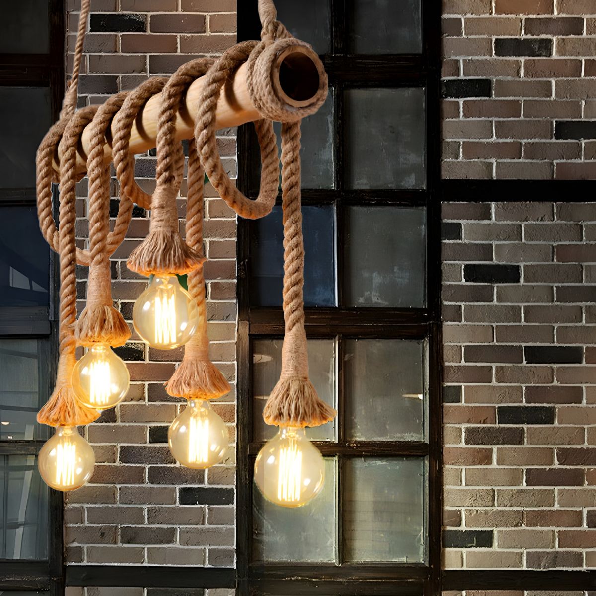 Artisan Rope Suspension Ceiling Light