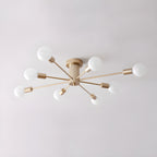 Minimalist Sputnik Halo Semi-Flush Ceiling Light