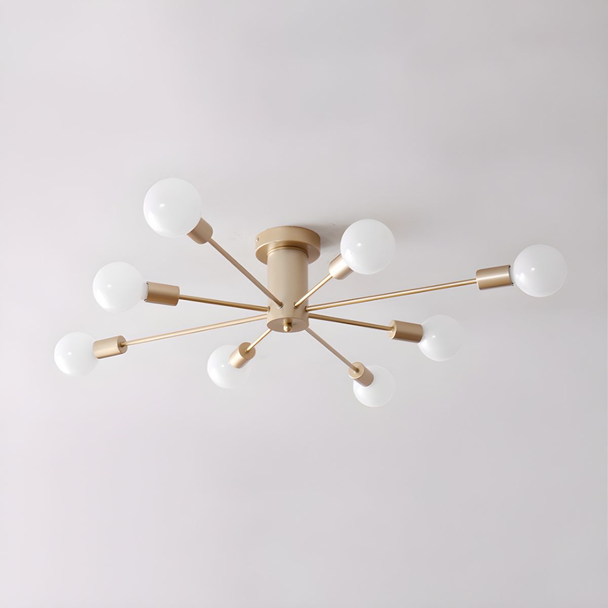 Minimalist Sputnik Halo Semi-Flush Ceiling Light