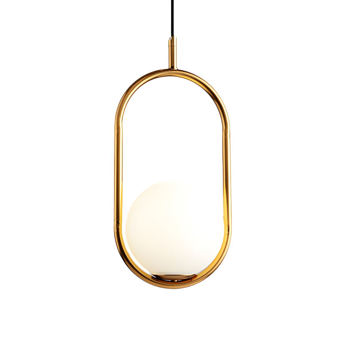 Modern White Globe Pendant Ceiling Glow