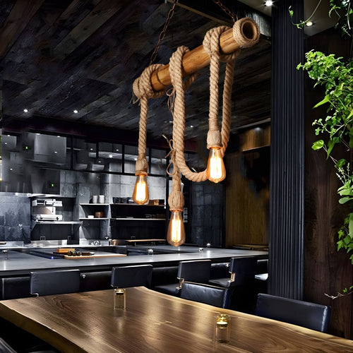 Artisan Rope Suspension Ceiling Light